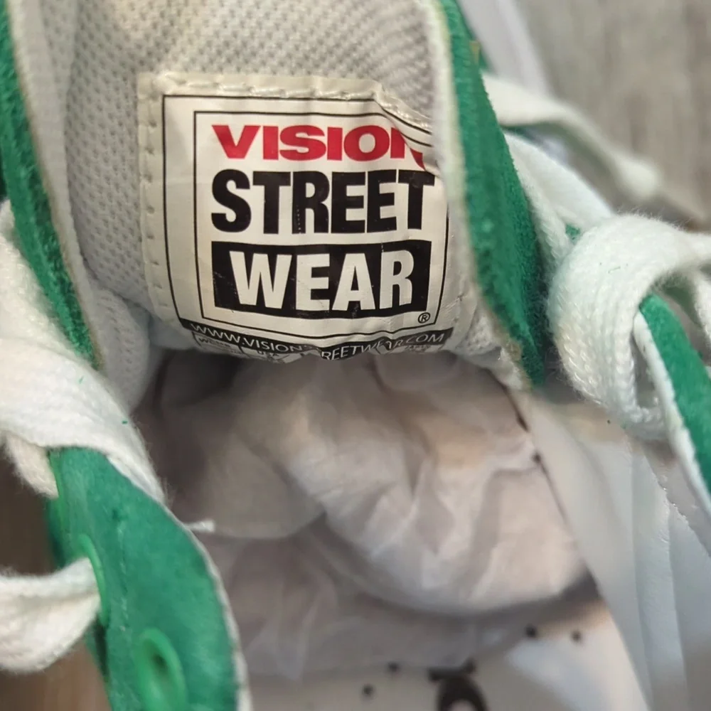 Vision Street Wear Retro Hi-Top Pepper Green Skate Shoes - Picture 9 of 10